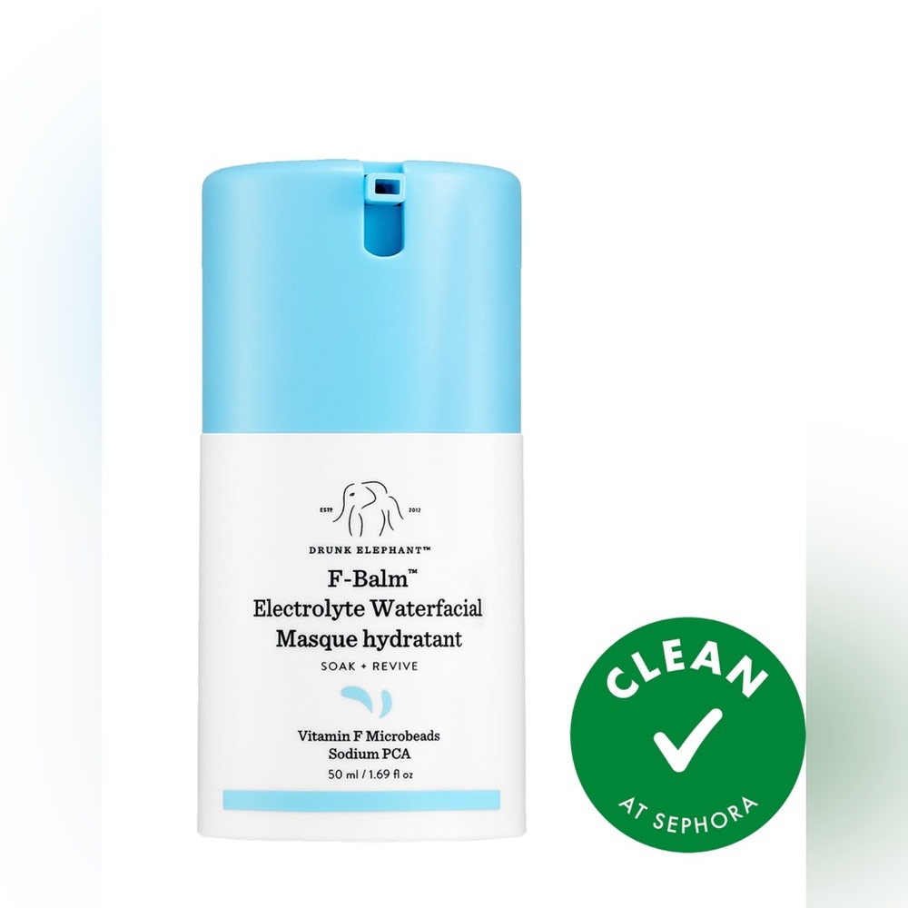 Drunk Elephant F-Balm Electrolyte Waterfacial Masque - Light Blue